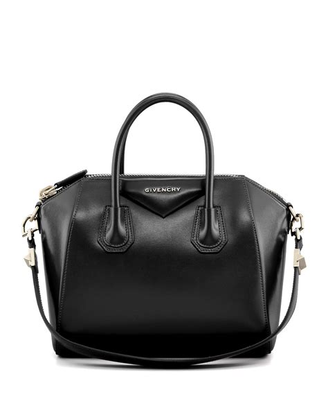 givenchy black calfskin leather hdg doctor top handle satchel bag|Givenchy Small Antigona Leather Satchel .